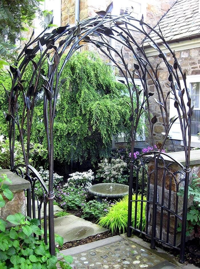 Фотография товара Кованая арка для входа в сад