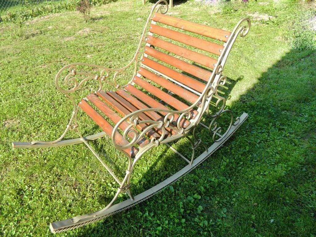 Фотография товара Дачное кресло качалка из ковки