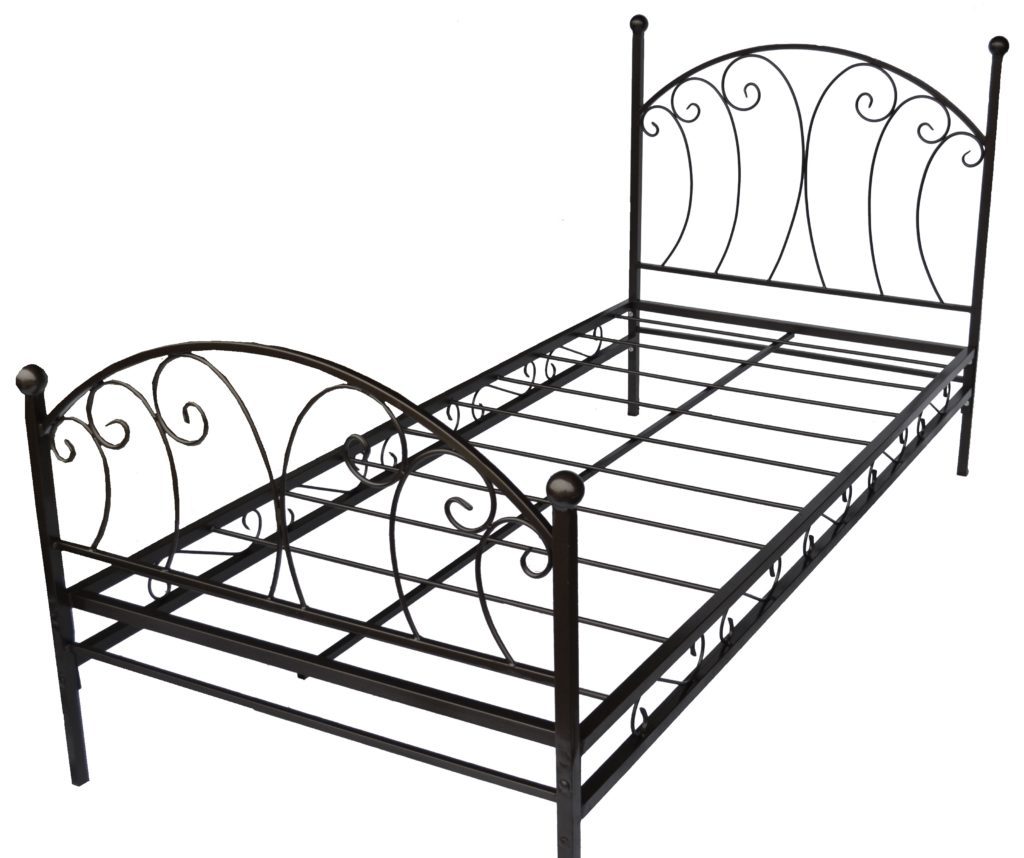 Фотография товара Каркас кровати из ковки с завитками и орнаментом