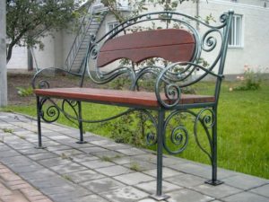 Фотография товара Кованая скамейка для сада