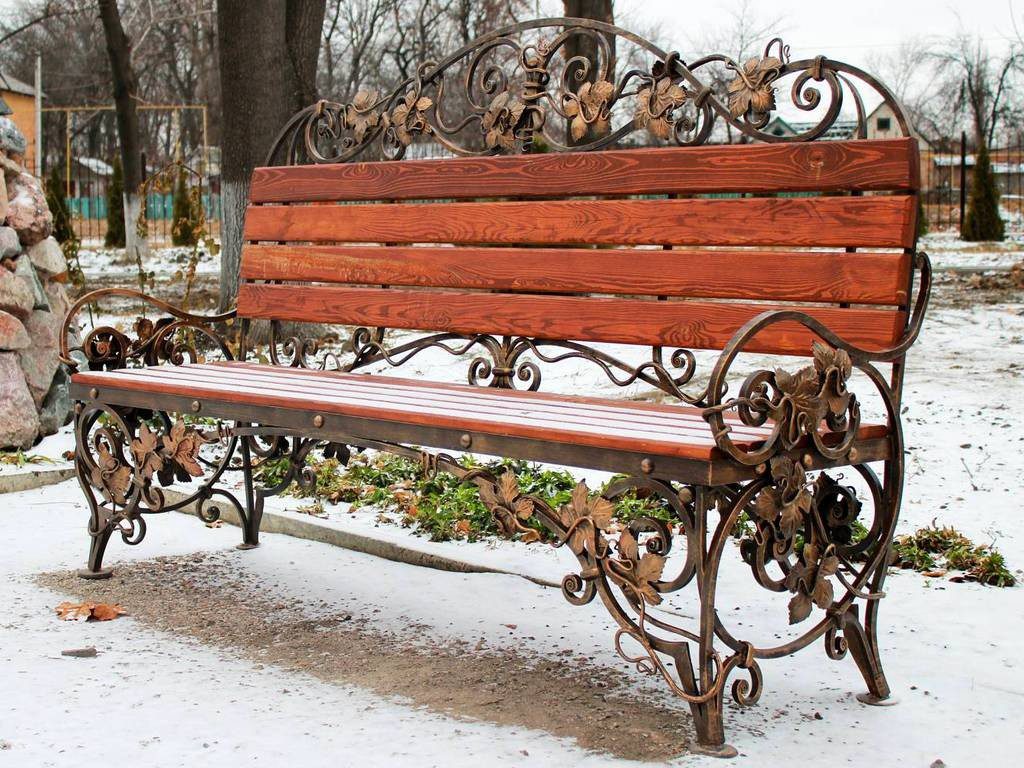 Фотография товара Кованая скамейка для парка