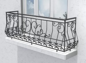 Фотография товара Кованое ограждение для балконов с узорами  №1