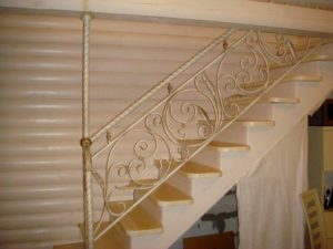Фотография товара Кованые классические перила для лестницы ручной работы №49