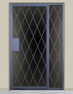 Фотография товара Решетка металлическая ромб на дверь