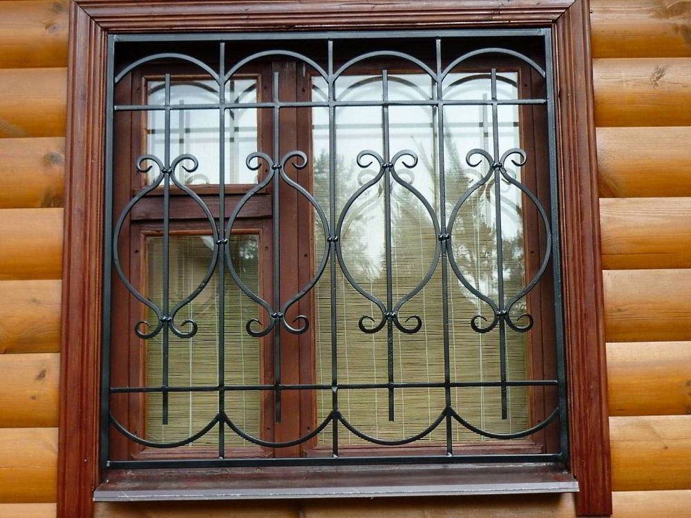 Фотография товара Кованая решетка на окно №11