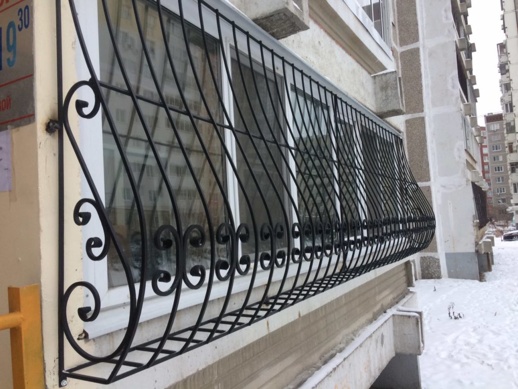 Фотография товара Металлическая решетка на балкон №14