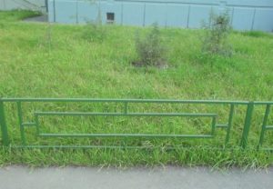 Фотография товара Металлическое ограждение для газонов прямоугольник в зеленом цвете №2