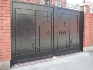 Фотография товара Распашные металлические ворота стандарт для дома