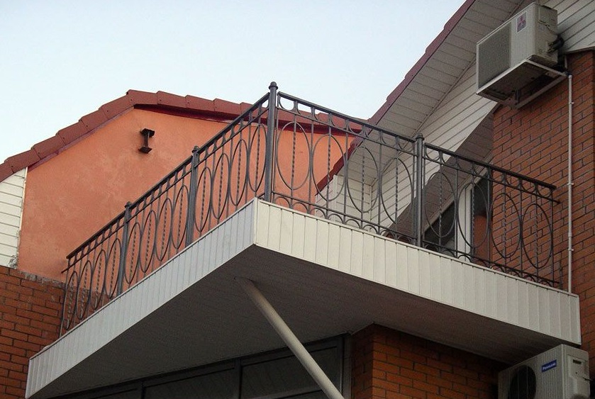 Фотография товара Балкон металлический с овалами