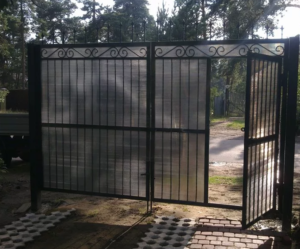 Фотография товара Ворота из металла и поликарбоната