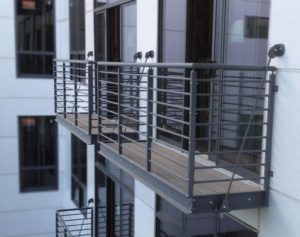 Фотография товара Сварной балкон для частного дома серый