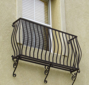 Фотография товара Французский балкон с элементами ковки