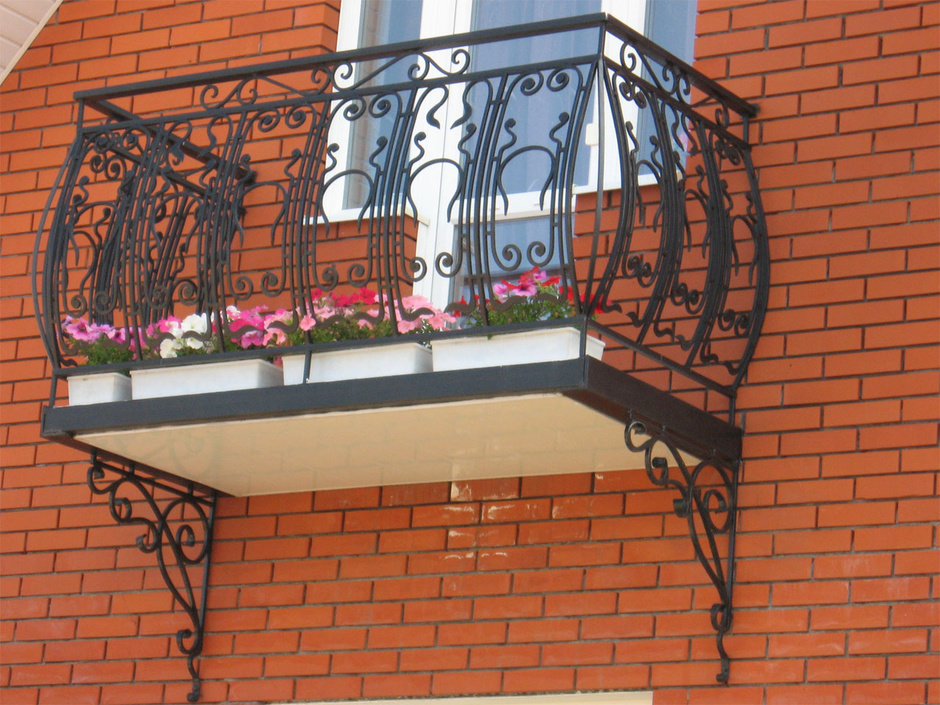 Фотография товара Кованый балкон с узорами