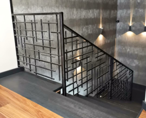 Фотография товара Стильные металлические перила для лестницы второго этажа