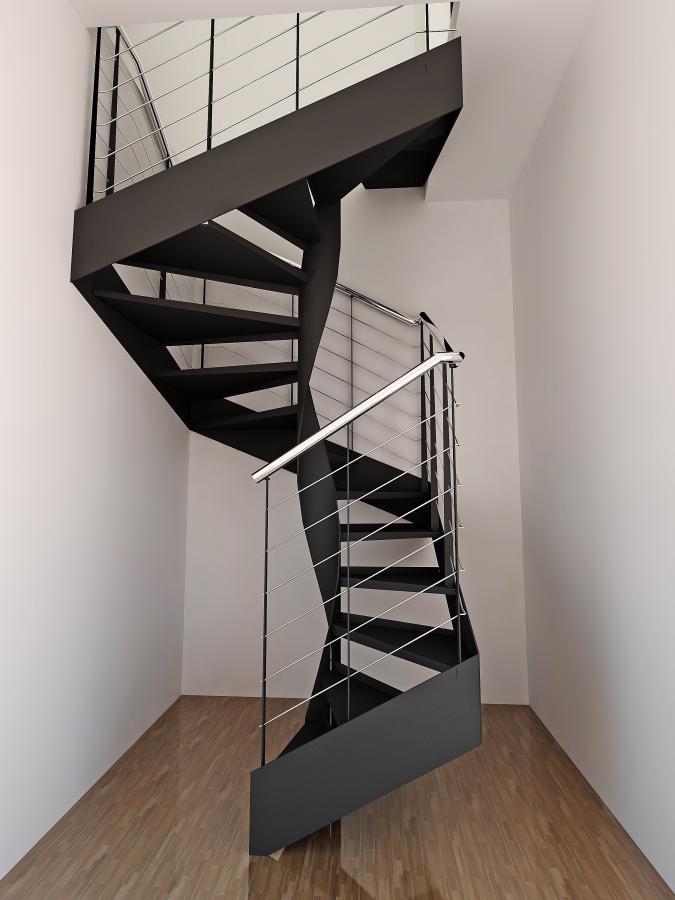 Фотография товара Винтовая лестница из металла ЛОФТ