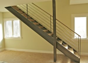 Фотография товара Ограждение для лестницы из металла стиль ЛОФТ